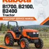 Kubota B1700, B2100, B2400 Tractor Workshop Service Manual Kubota B1700, B2100, B2400 Tractor Workshop Service Manual