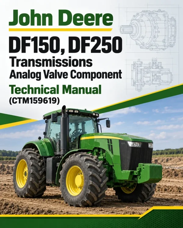 John Deere DF150, DF250 Transmissions Analog Valve Component Technical Manual (CTM159619)