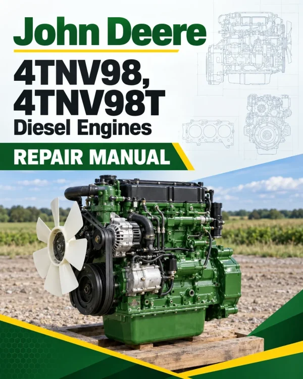 John Deere 4TNV98, 4TNV98T Diesel Engines Repair Manual (CTM130319)
