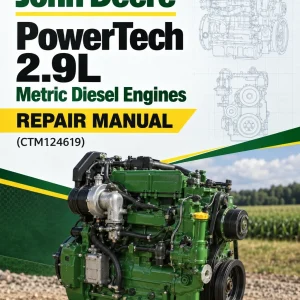 John Deere PowerTech 2.9L Metric Diesel Engines Repair Manual (CTM124619)