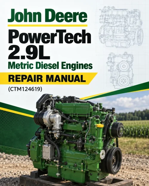 John Deere PowerTech 2.9L Metric Diesel Engines Repair Manual (CTM124619) John Deere PowerTech 2.9L Metric Diesel Engines Repair Manual (CTM124619)