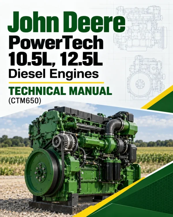 John Deere PowerTech 10.5L, 12.5L Diesel Engines Technical Manual (CTM650)