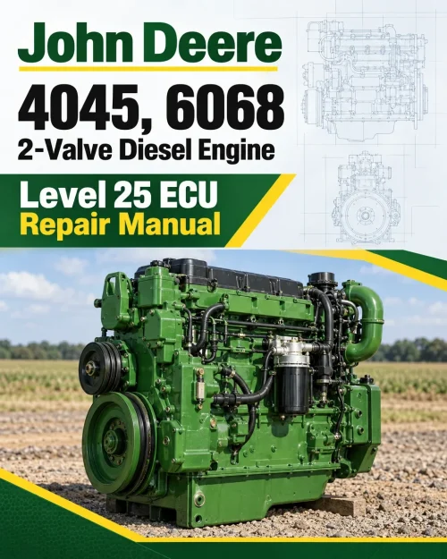 John Deere 4045, 6068 2-Valve Diesel Engine - Level 25 ECU Repair Manual (CTM152819)