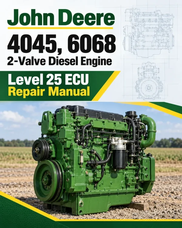 John Deere 4045, 6068 2-Valve Diesel Engine - Level 25 ECU Repair Manual (CTM152819) John Deere 4045, 6068 2-Valve Diesel Engine - Level 25 ECU Repair Manual (CTM152819)