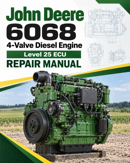 John Deere 6068 4-Valve Diesel Engine - Level 25 ECU Repair Manual (CTM139019)