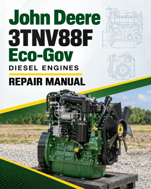 John Deere 3TNV88F Eco-Gov Diesel Engines Final Tier 4 Repair Manual (CTM144419)
