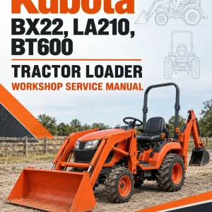Kubota BX22, LA210, BT600 Tractor Loader Workshop Service Manual