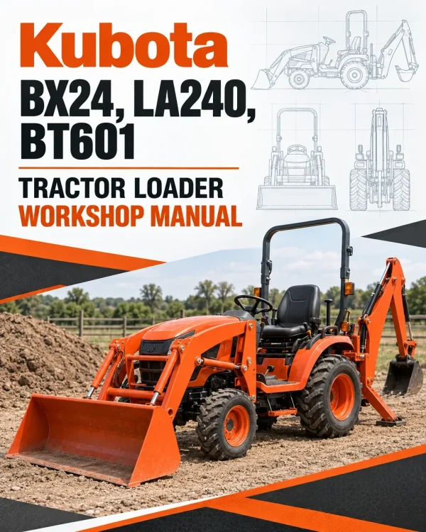 Kubota BX24, LA240, BT601 Tractor Loader Workshop Manual