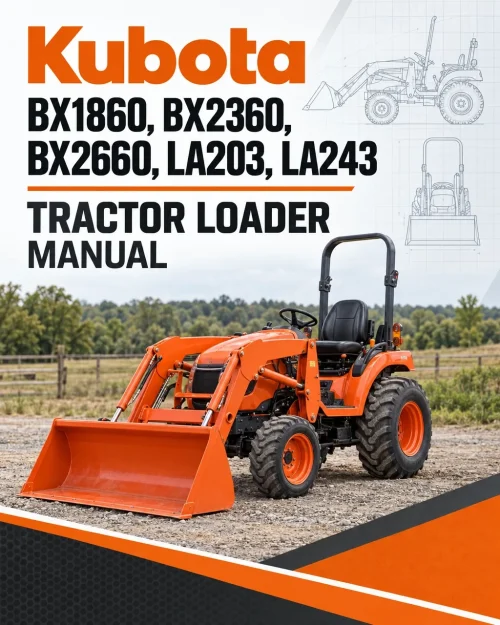 Kubota BX1860, BX2360, BX2660, LA203, LA243 Tractor Loader Manual Kubota BX1860, BX2360, BX2660, LA203, LA243 Tractor Loader Manual