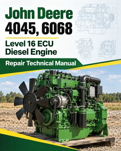 John Deere 4045, 6068 - Level 16 ECU Diesel Engine Repair Technical Manual (CTM502)