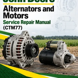 John Deere Alternators and Motors Service Repair Manual (CTM77)