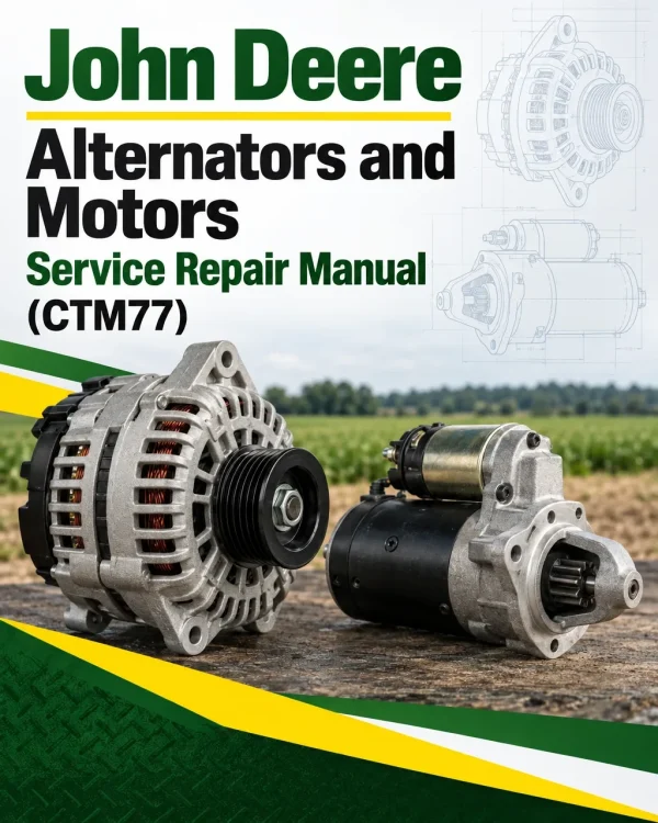 John Deere Alternators and Motors Service Repair Manual (CTM77) John Deere Alternators and Motors Service Repair Manual (CTM77)