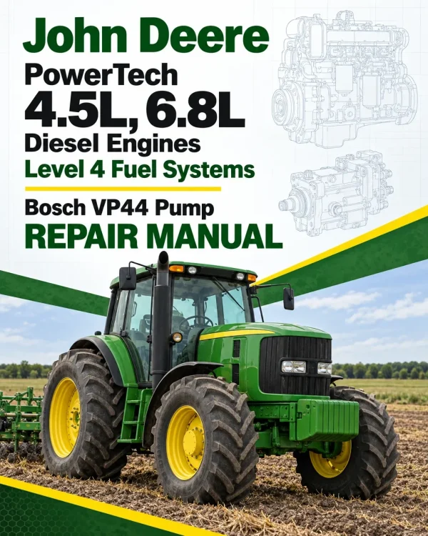 John Deere PowerTech 4.5L, 6.8L Diesel Engines Level 4 Fuel Systems - Bosch VP44 Pump Repair Manual John Deere PowerTech 4.5L, 6.8L Diesel Engines Level 4 Fuel Systems - Bosch VP44 Pump Repair Manual