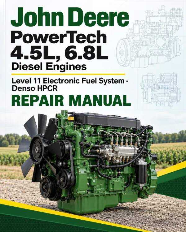John Deere PowerTech 4.5L, 6.8L Diesel Engines Level 11 Electronic Fuel System - Denso HPCR Repair Manual