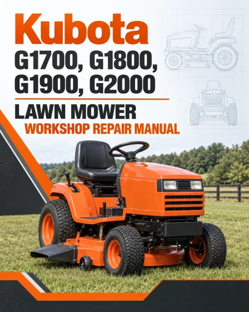 Kubota G1700, G1800, G1900, G2000 Lawn Mower Workshop Repair Manual Kubota G1700, G1800, G1900, G2000 Lawn Mower Workshop Repair Manual