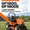 Kubota GF1800, GF1800E Lawn Mower Workshop Service Manual Kubota GF1800, GF1800E Lawn Mower Workshop Service Manual