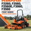 Kubota F2260, F2560, F2560E, F3060, F3560 Front Mower Workshop Service Manual