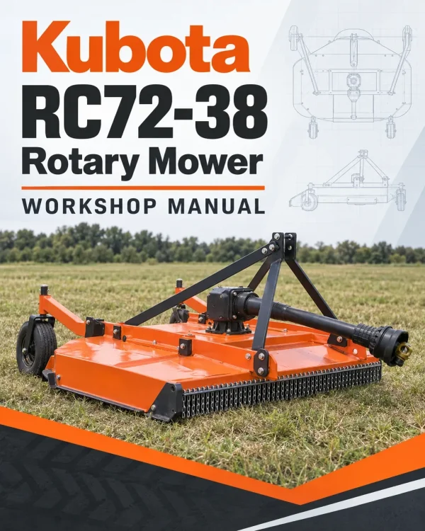Kubota RC72-38 Rotary Mower Workshop Manual