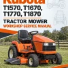 Kubota T1570, T1670, T1770, T1870 Tractor Mower Workshop Service Manual Kubota T1570, T1670, T1770, T1870 Tractor Mower Workshop Service Manual