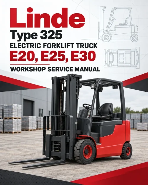 Linde Type 325 Electric Forklift Truck: E20, E25, E30 Workshop Service Manual Linde Type 325 Electric Forklift Truck: E20, E25, E30 Workshop Service Manual