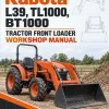 Kubota L39, TL1000, BT1000 Tractor Front Loader Workshop Manual Kubota L39, TL1000, BT1000 Tractor Front Loader Workshop Manual