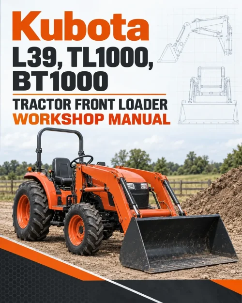 Kubota L39, TL1000, BT1000 Tractor Front Loader Workshop Manual Kubota L39, TL1000, BT1000 Tractor Front Loader Workshop Manual