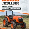 Kubota L3200, L3800 Tractor Workshop Service Manual Kubota L3200, L3800 Tractor Workshop Service Manual