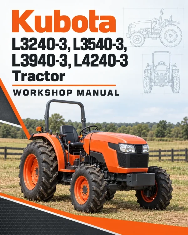 Kubota L3240-3, L3540-3, L3940-3, L4240-3 Tractor Workshop Manual