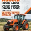 Kubota L3560, L4060, L4760, L5060, L5460, L6060 Tractor Manual