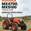 Kubota MX4700, MX5100 Tractor Workshop Service Manual Kubota MX4700, MX5100 Tractor Workshop Service Manual