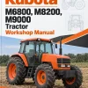 Kubota M6800, M8200, M9000 Tractor Workshop Manual