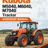 Kubota M5040, M6040, M7040 Tractor Workshop Manual Kubota M5040, M6040, M7040 Tractor Workshop Manual