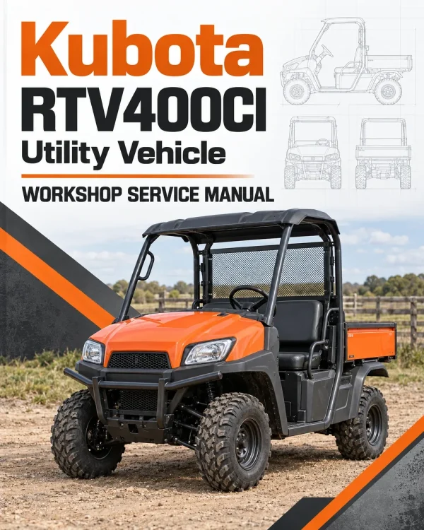 Kubota RTV400CI Utility Vehicle Workshop Service Manual Kubota RTV400CI Utility Vehicle Workshop Service Manual