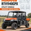 Kubota RTV1140CPX Utility Vehicle Workshop Service Manual Kubota RTV1140CPX Utility Vehicle Workshop Service Manual