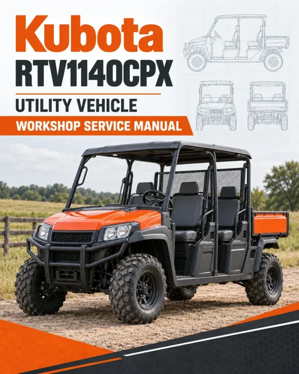 Kubota RTV1140CPX Utility Vehicle Workshop Service Manual Kubota RTV1140CPX Utility Vehicle Workshop Service Manual