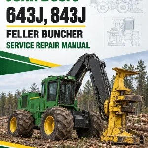 John Deere 643J, 843J Feller Buncher Service Repair Manual (SN after 600001 - )