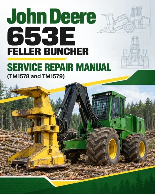 John Deere 653E Feller Buncher Service Repair Manual (TM1578 and TM1579)