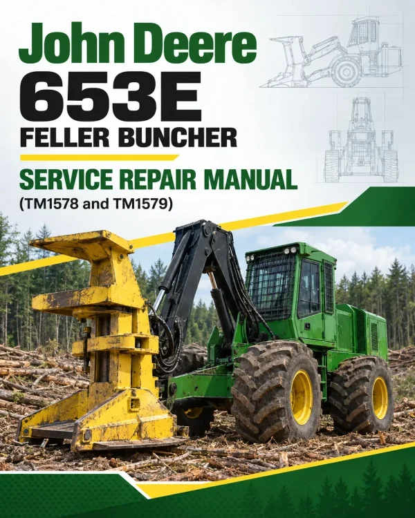 John Deere 653E Feller Buncher Service Repair Manual (TM1578 and TM1579)