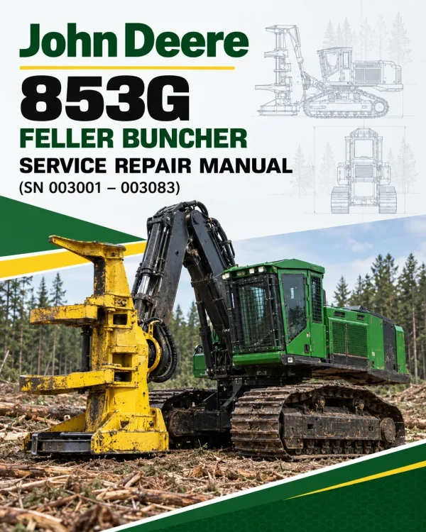 John Deere 853G Feller Buncher Service Repair Manual (SN 003001 – 003083) John Deere 853G Feller Buncher Service Repair Manual (SN 003001 – 003083)