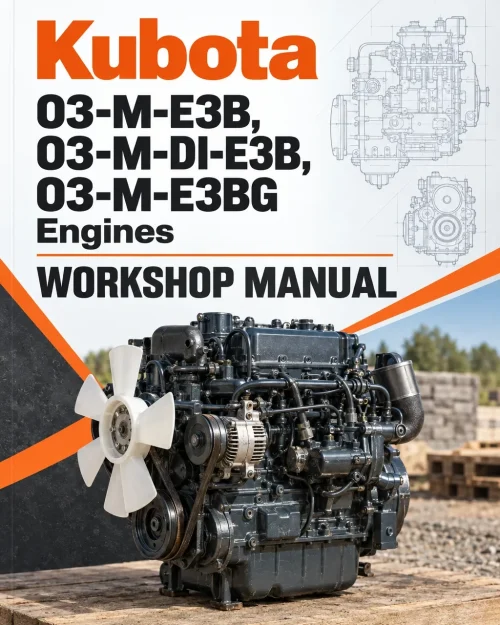 Kubota 03-M-E3B, 03-M-DI-E3B, 03-M-E3BG Engines Workshop Manual