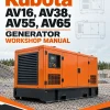 Kubota AV16, AV38, AV55, AV65 Generator Workshop Manual
