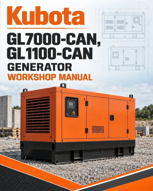 Kubota GL7000-CAN, GL1100-CAN Generator Workshop Manual Kubota GL7000-CAN, GL1100-CAN Generator Workshop Manual