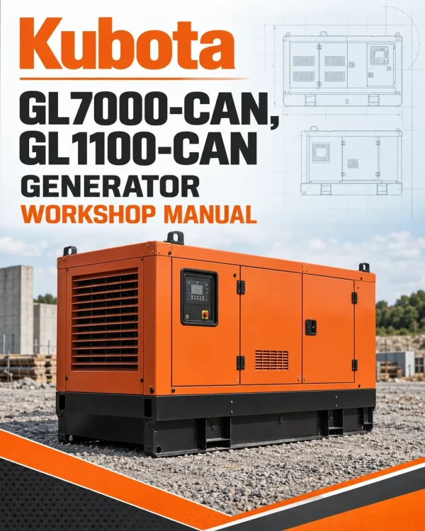 Kubota GL7000-CAN, GL1100-CAN Generator Workshop Manual