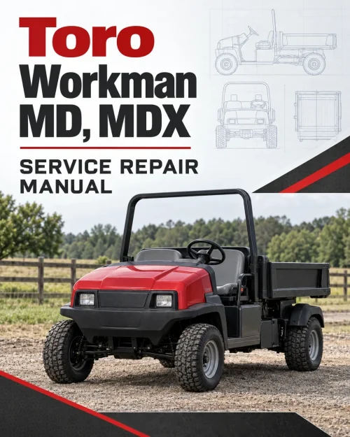 Toro Workman MD, MDX Service Repair Manual Toro Workman MD, MDX Service Repair Manual