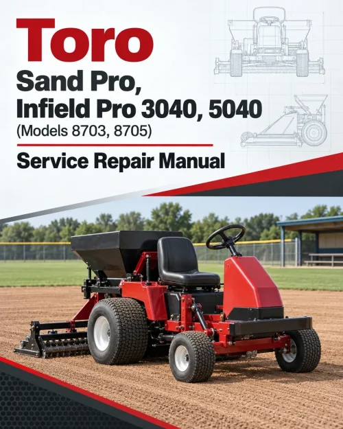 Toro Sand Pro, Infield Pro 3040, 5040 (Models 8703, 8705) Service Repair Manual Toro Sand Pro, Infield Pro 3040, 5040 (Models 8703, 8705) Service Repair Manual
