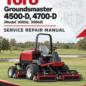 Toro Groundsmaster 4500-D, 4700-D (Model 30856, 30868) Service Repair Manual Toro Groundsmaster 4500-D, 4700-D (Model 30856, 30868) Service Repair Manual