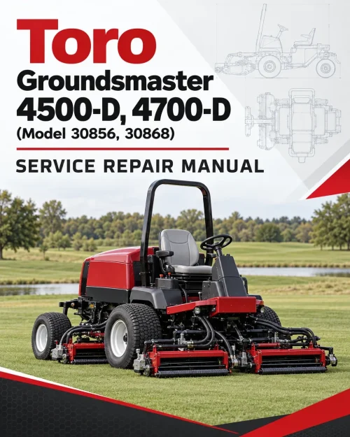Toro Groundsmaster 4500-D, 4700-D (Model 30856, 30868) Service Repair Manual Toro Groundsmaster 4500-D, 4700-D (Model 30856, 30868) Service Repair Manual