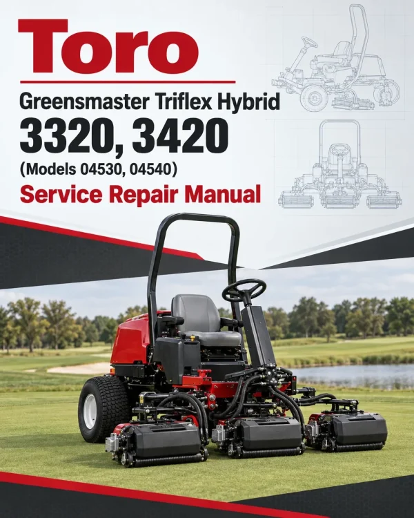 Toro Greensmaster Triflex Hybrid 3320, 3420 (Models 04530, 04540) Service Repair Manual