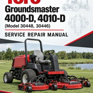 Toro Groundsmaster 4000-D, 4010-D (Model 30448, 30446) Service Repair Manual Toro Groundsmaster 4000-D, 4010-D (Model 30448, 30446) Service Repair Manual
