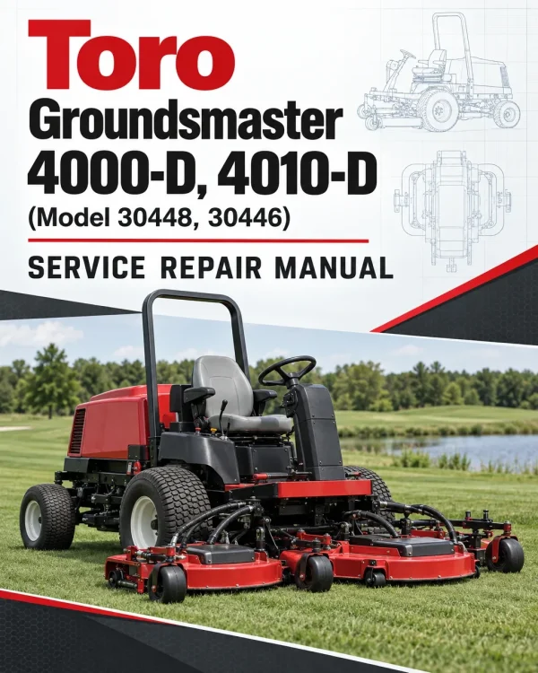 Toro Groundsmaster 4000-D, 4010-D (Model 30448, 30446) Service Repair Manual